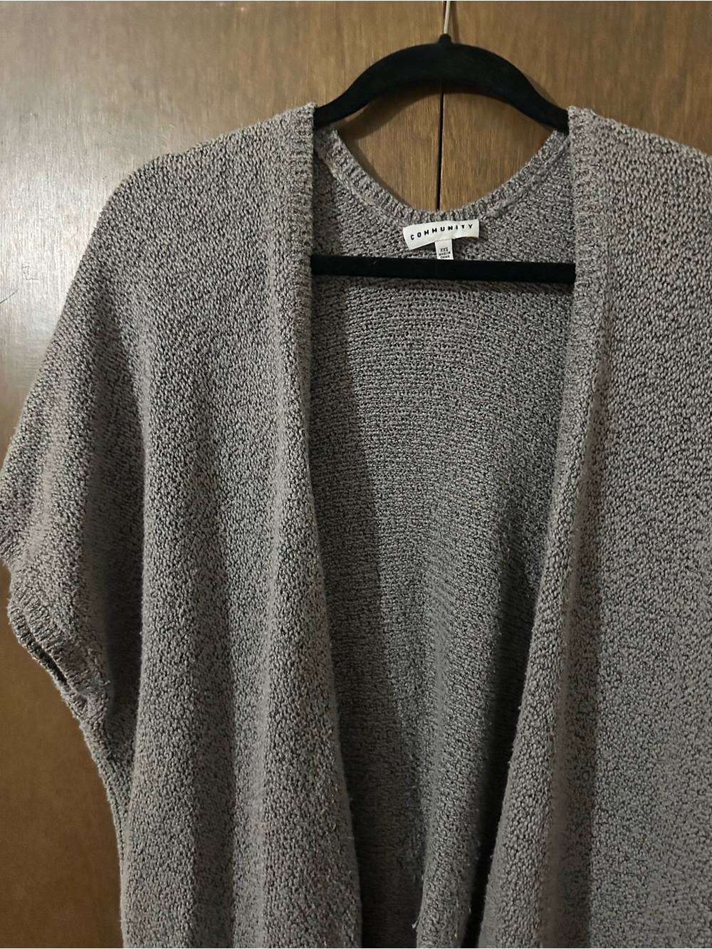 Aritzia Community Ionic Cape Natural Grey Oversized Knitted Cardigan Size XXS - Picture 6 of 11